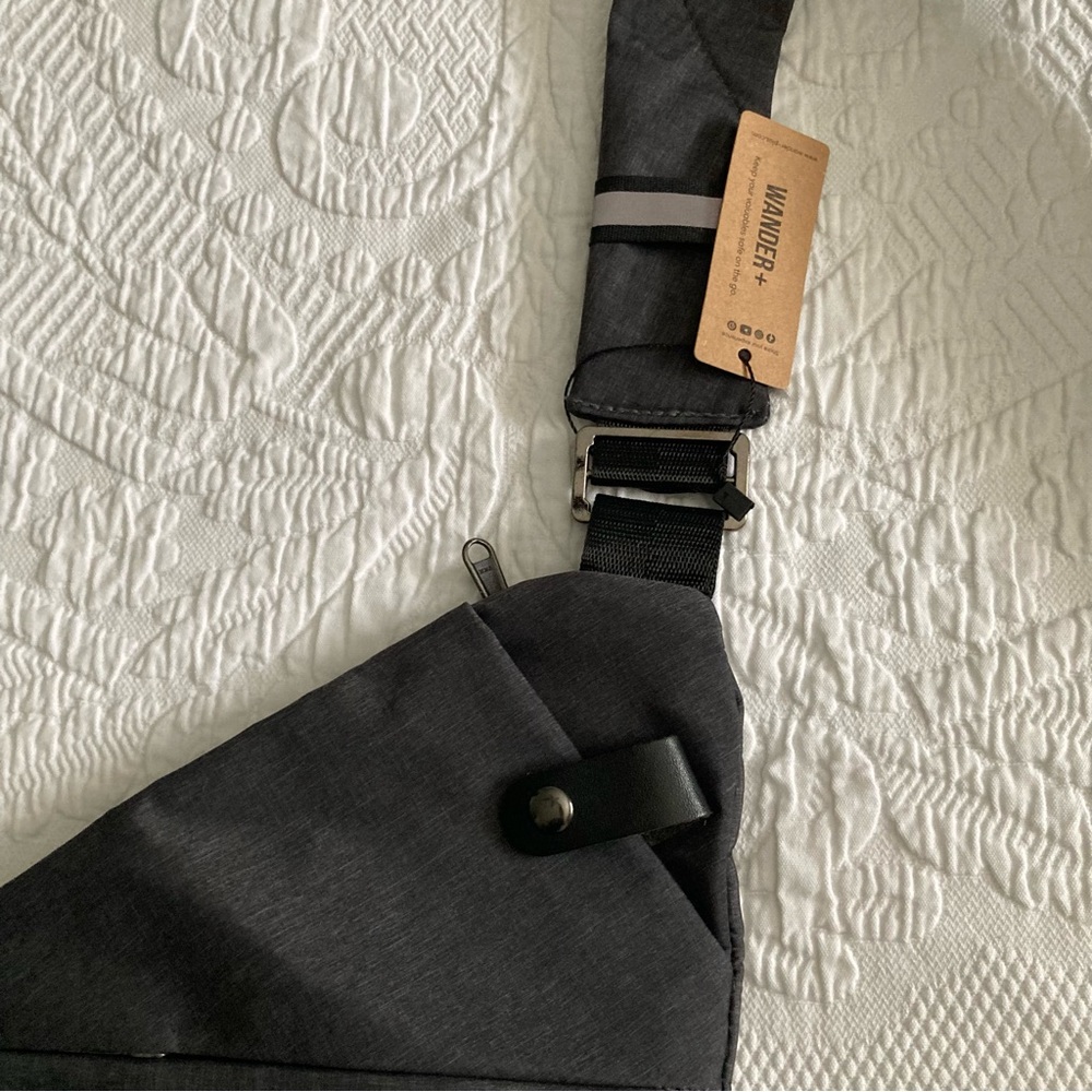 Wander Dark Gray Crossbody Bag - Picture 2 of 11